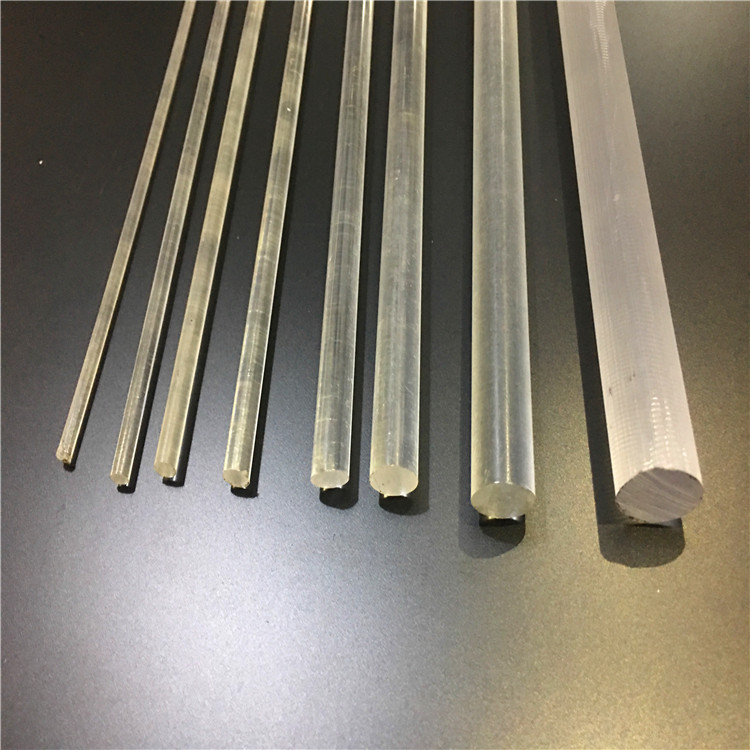 透明PC棒塑胶圆棒聚碳酸酯棒透明塑料硬棒实心导光棒彩色亚克力棒