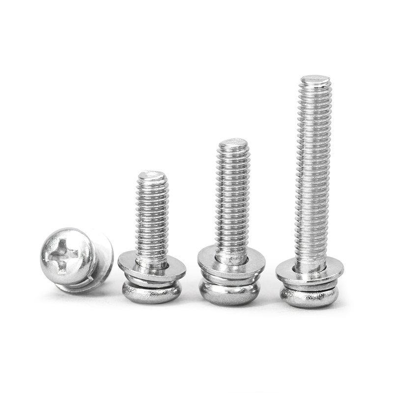 不锈钢螺丝圆头十字三组