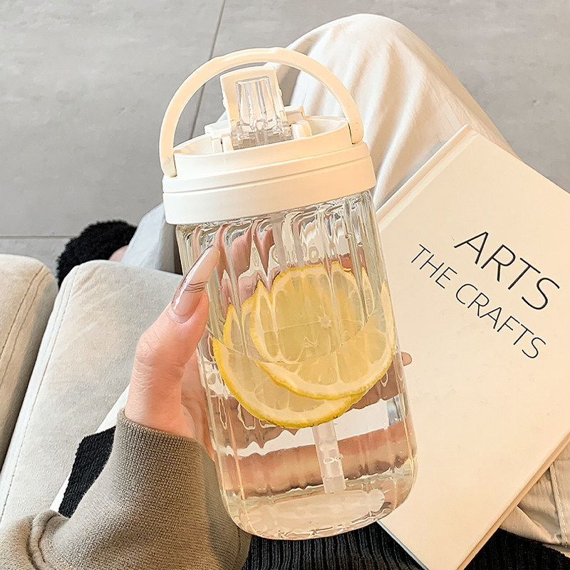 简约水杯女生带吸管玻璃杯办公室高颜值夏季便携学生新款2023杯子,ZIPPO/瑞士军刀/眼镜,酒具,淘宝优惠券,粉丝福利购,淘宝优惠卷