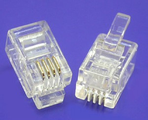 电话手柄水晶头 4P4C水晶头 小4芯水晶头