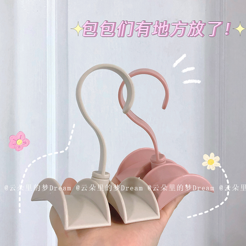 无痕包包挂钩多功能可旋转挂钩纯色免打孔加厚杂物钩防折痕杂物钩