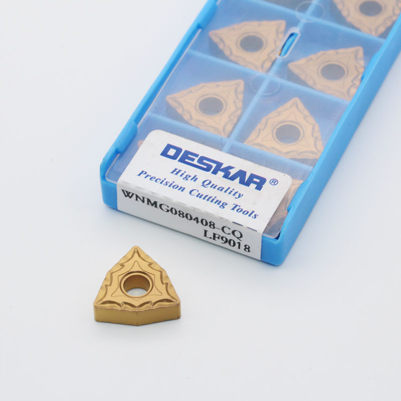 DESKAR戴斯卡原装桃型金黄色涂层WNMG0804-CM/CQ/TM/R-S LF9018
