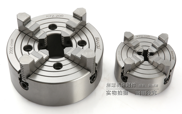 三鸥牌四爪单动卡盘K72-80/100/125/160/200/250/320/400/500四爪
