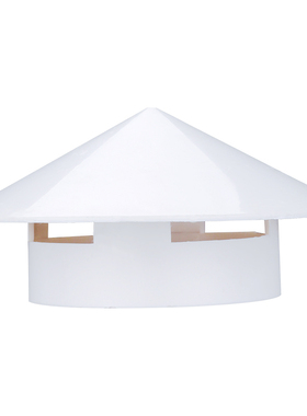 pvc防雨帽屋顶通风管防雨水透气帽 75 110 160排水管挡雨排呼气帽