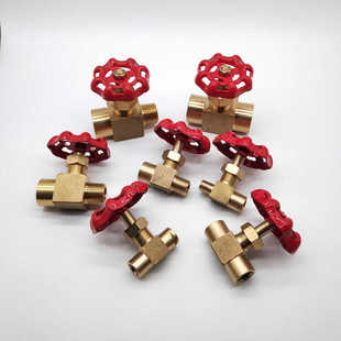 黄铜卡套针型阀双头卡套截止阀高压阀门船用针式可调节控制可定做