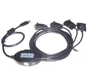 UTEK USB转4口RS232  USB串口转换器 USB2.0转4口RS-232串口线