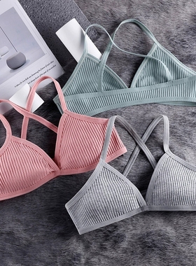 Comfort Cotton Bras For Women Thin Sport Style Unlined Brale