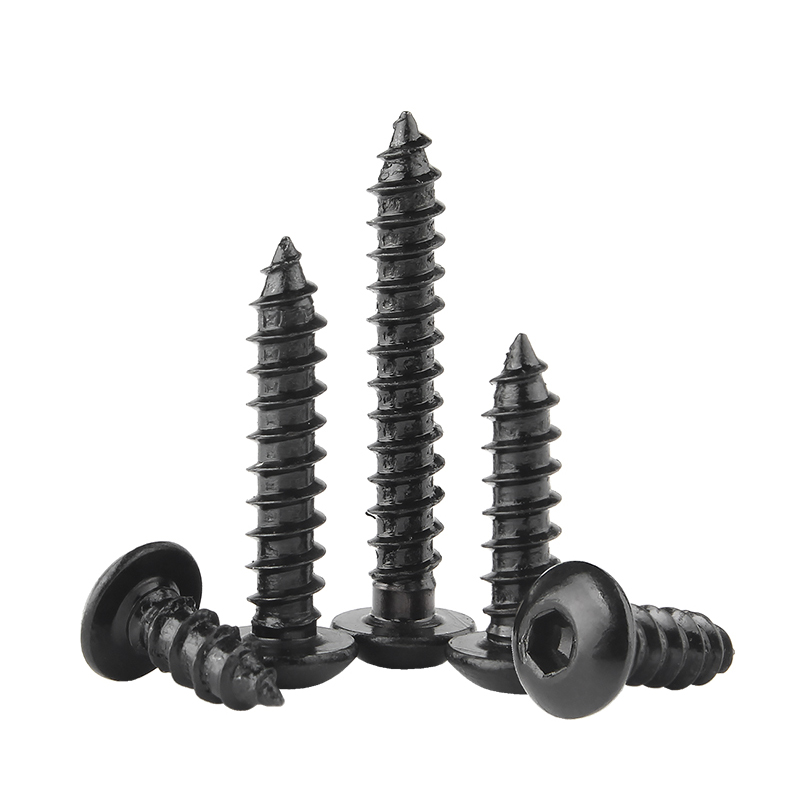 镀镍圆头内六角自攻螺丝