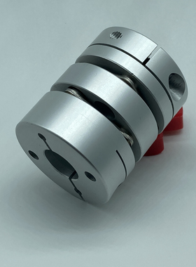 外径D50 双膜片 联轴器 长度L58 弹性簧片单膜 夹紧式 电机连丝杆