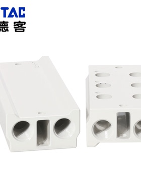 亚德客气动电磁阀汇流板气阀底座铝排3V100M/200M/300M-2F/4F/10F