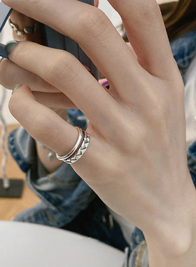 法式尾戒小拇指女可调节