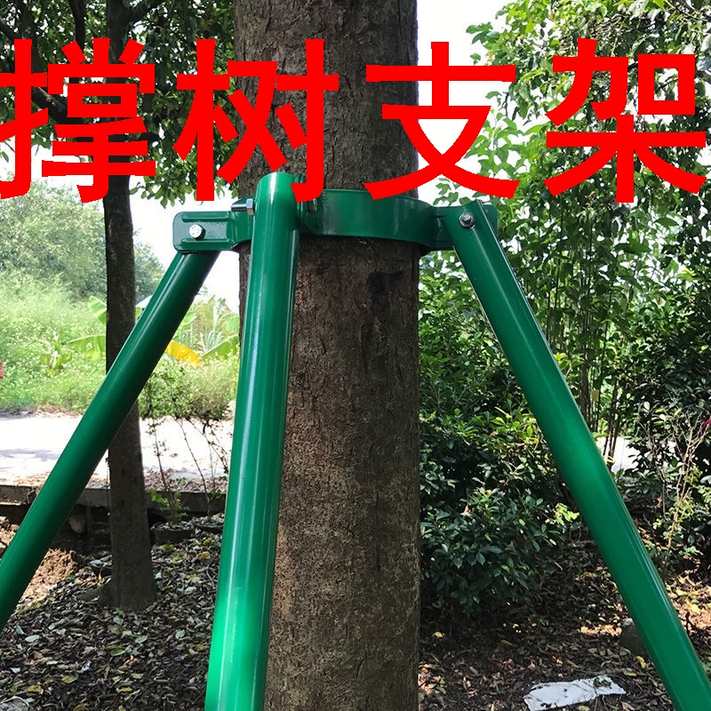 撑树支架热卖  钢管树木支撑架固定器抱箍树撑固定器 园林绿化工