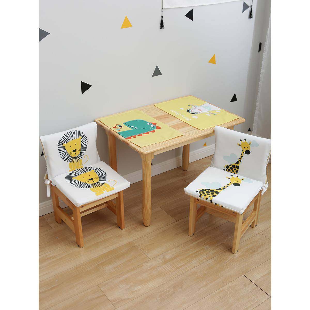 卡通儿童餐桌小椅子坐垫套装家用幼儿园学生椅靠背罩可爱书桌布垫,鲜花速递/花卉仿真/绿植园艺,鲜花拱门,淘宝优惠券,粉丝福利购,淘宝优惠卷