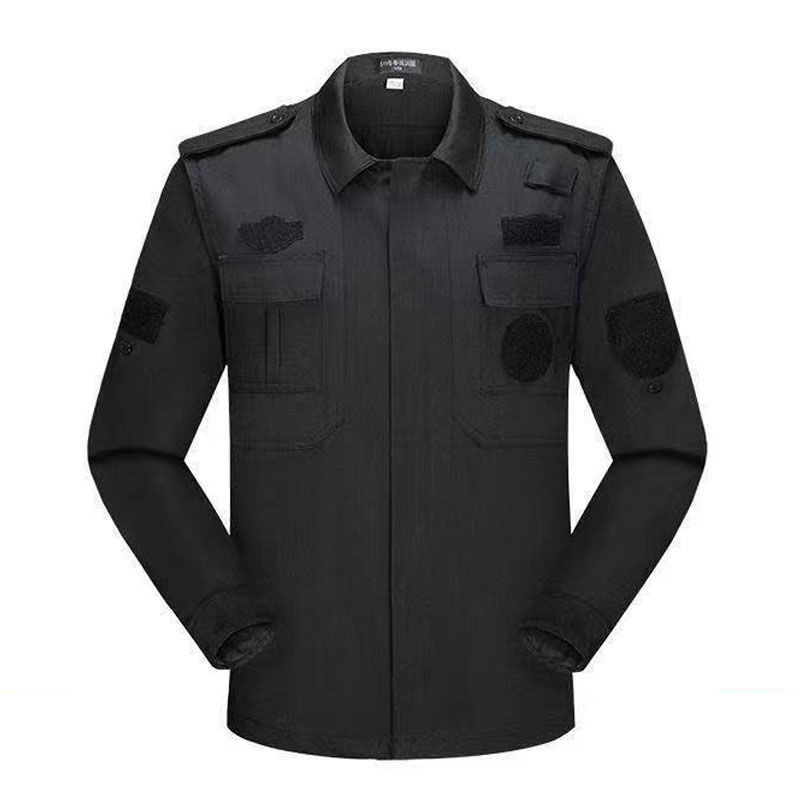 保安工作服春秋冬黑色长