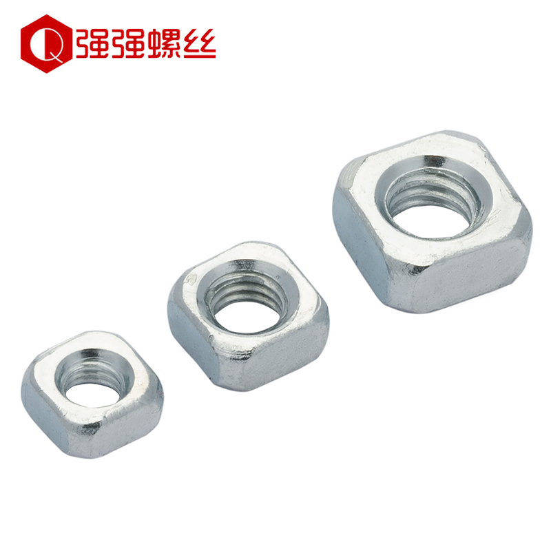 镀锌彩四方螺母帽薄角形