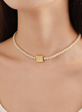 可抽拉珍珠项链春夏方牌