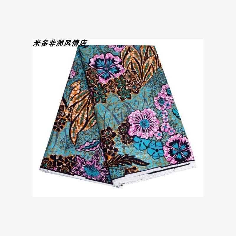 6码 African dyed cloth全棉非洲仿真蜡印花布 非洲蜡布服装面料