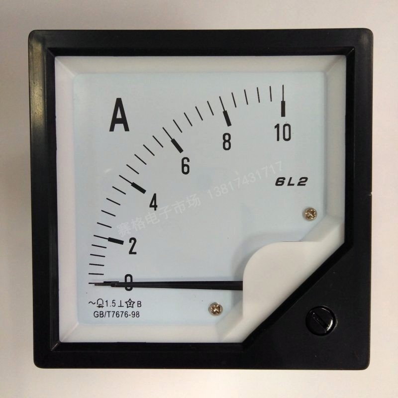 6L2-1A 2A 3A 5A 10A 500MA 300MA交流电流表AC 6L2-A 指针表头