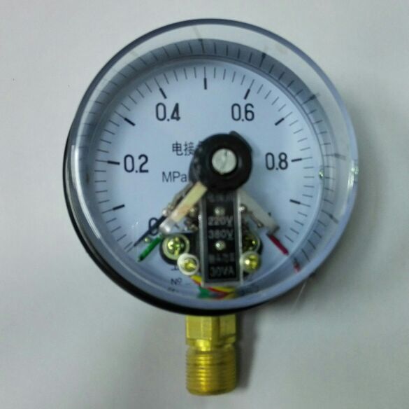 功率30VA  电压220～380 磁助电接点压力表 y×c-100 1mpa 100MM
