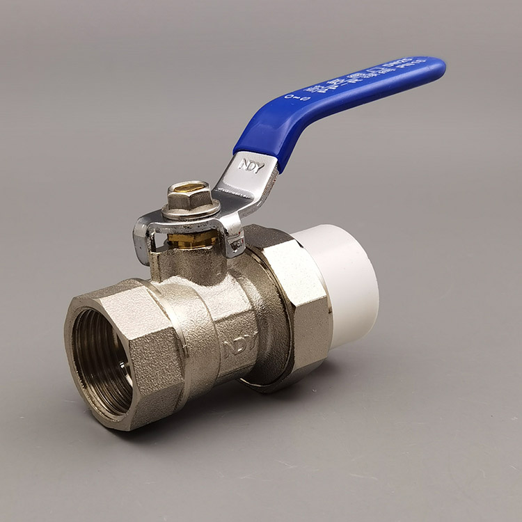 PPR单外丝活接铜球阀 ppr单活接内牙铜球阀双头活接阀门4分20 6分