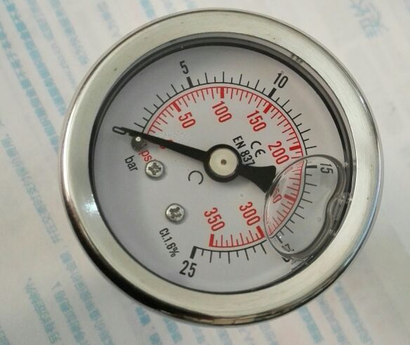 轴向耐震压力表前面直径