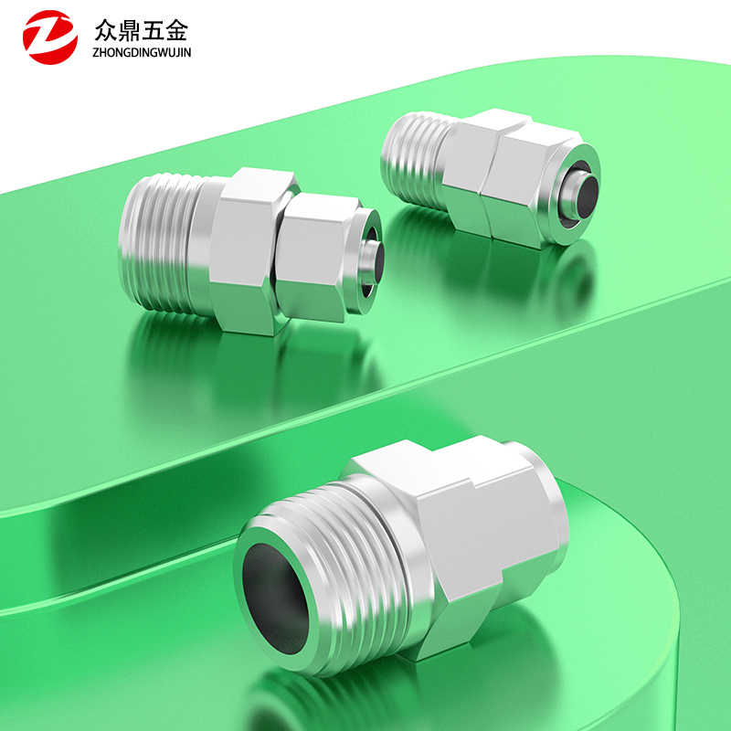 不锈钢快拧直通终端接头