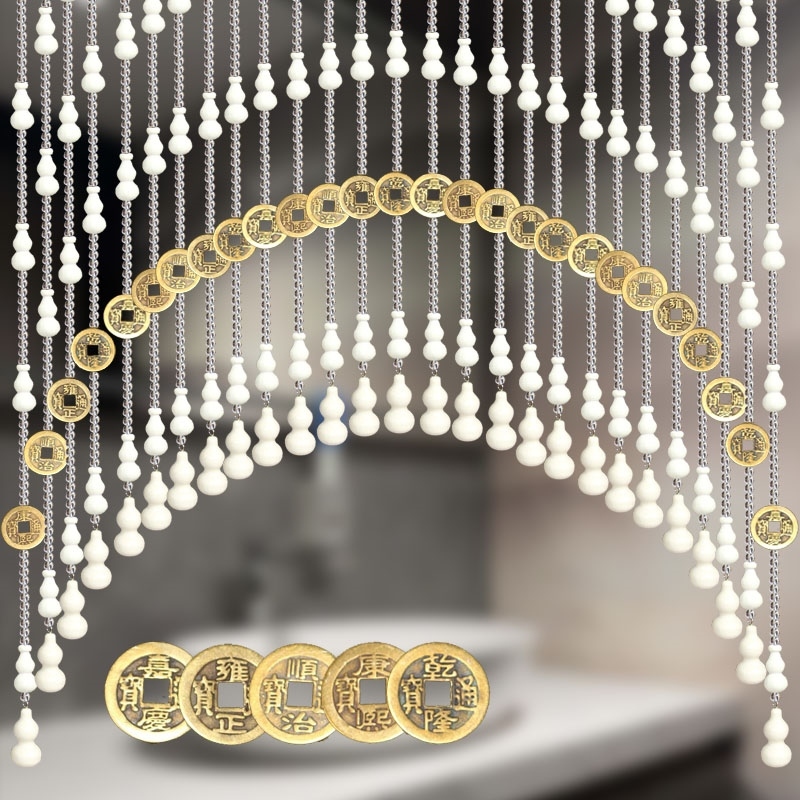 玄关五帝钱葫芦门帘卫生