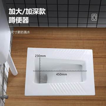 水箱陶瓷大号蹲便器冲家