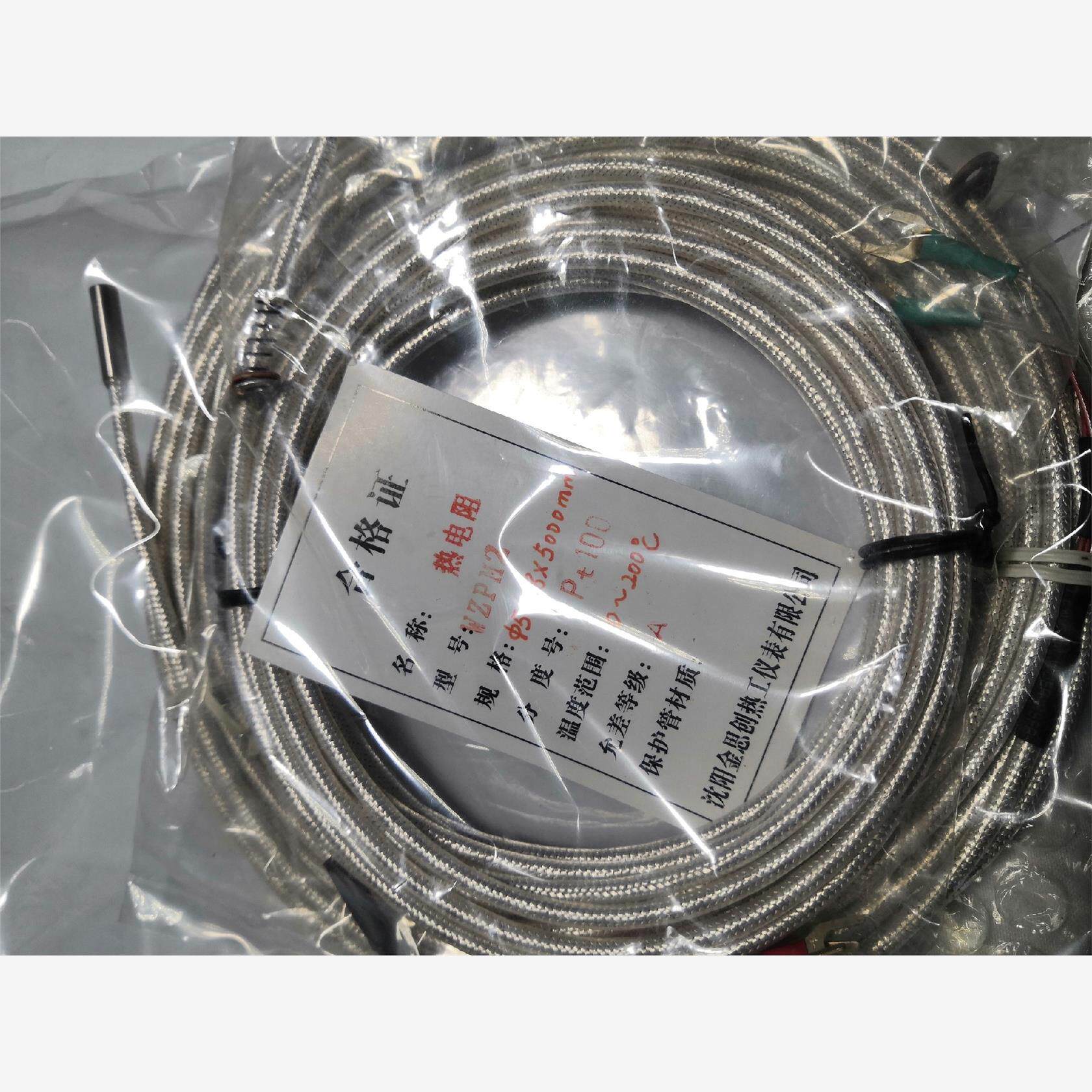 双支pt100温度传感器wzpm2端面热电阻六芯压簧式电阻