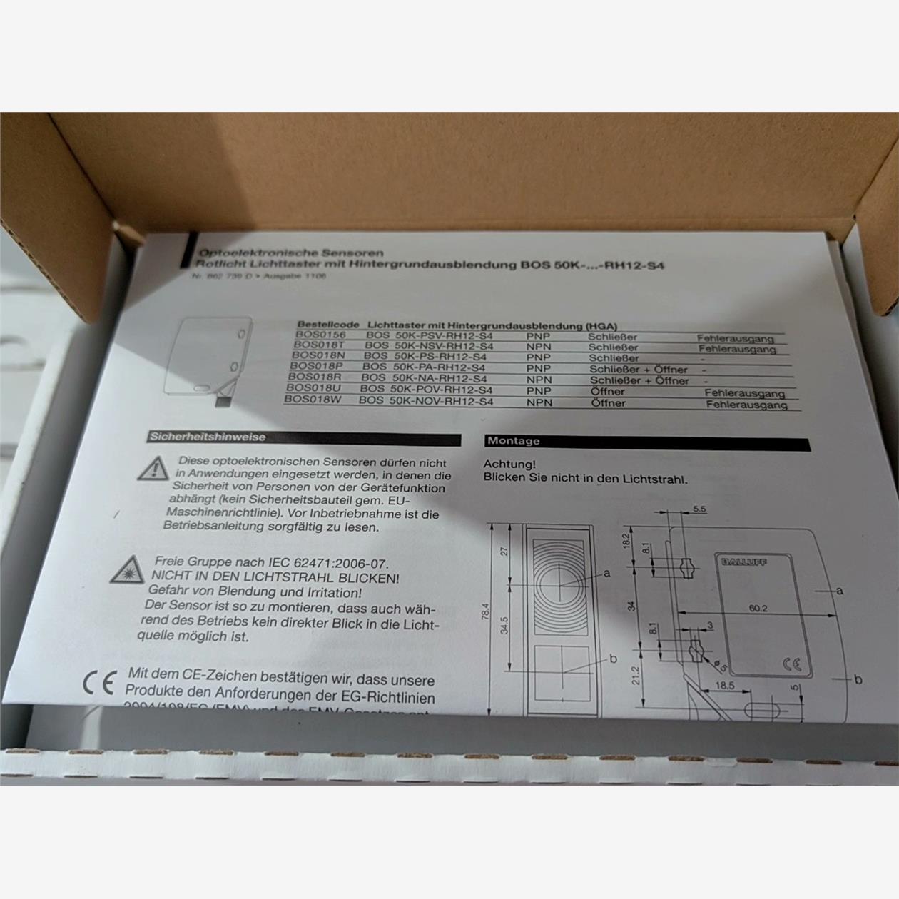 BALLUFF巴鲁夫 BOS018P BOS 50K-PA-议价