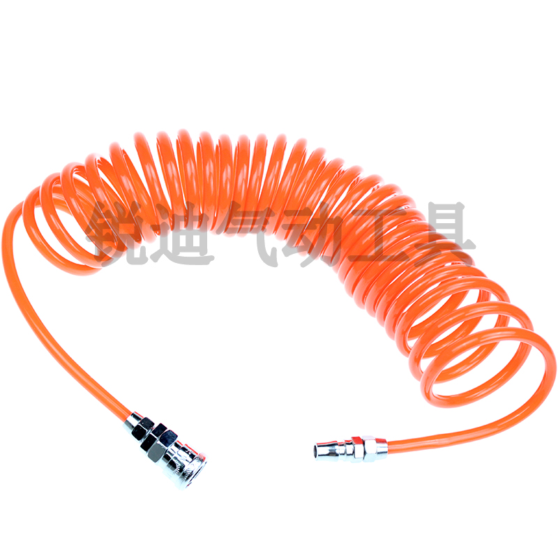 欧维尔PU/POE气动弹簧管空压机管气泵气管软管耐高压伸缩螺旋风管