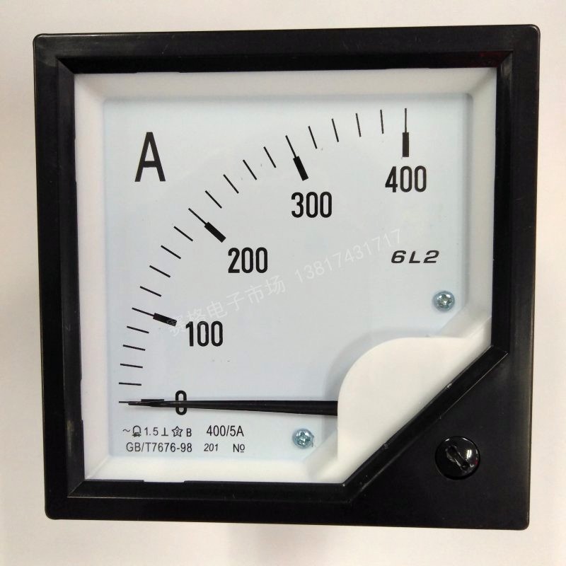 6L2-75/5A 150/5 300/5 500/5A 600/5交流指针AC电流表100A30A50A