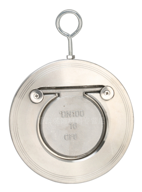 H74W-16P不锈钢薄型止回阀 对夹圆片式止回阀DN40 50 65 80 100