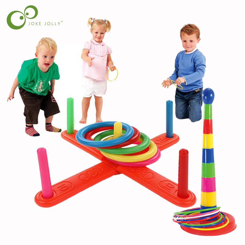 Parent-child Throwing Ferrule Toy Rainbow Rings Toys Large C