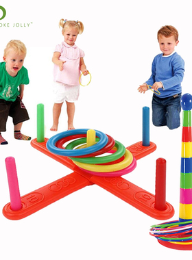 Parent-child Throwing Ferrule Toy Rainbow Rings Toys Large C