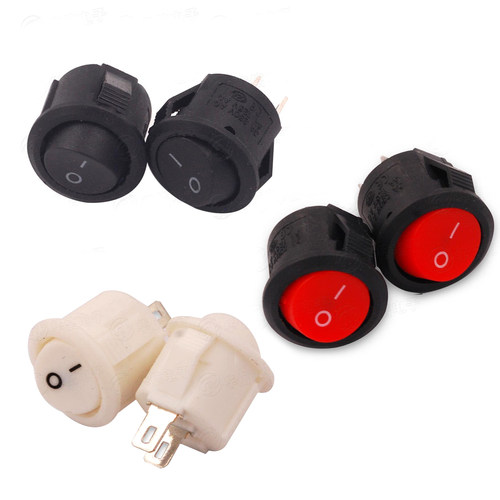 直径16MM 船型开关KCD1-105 2Pin Mini 小号 圆形开关 ON-OFF
