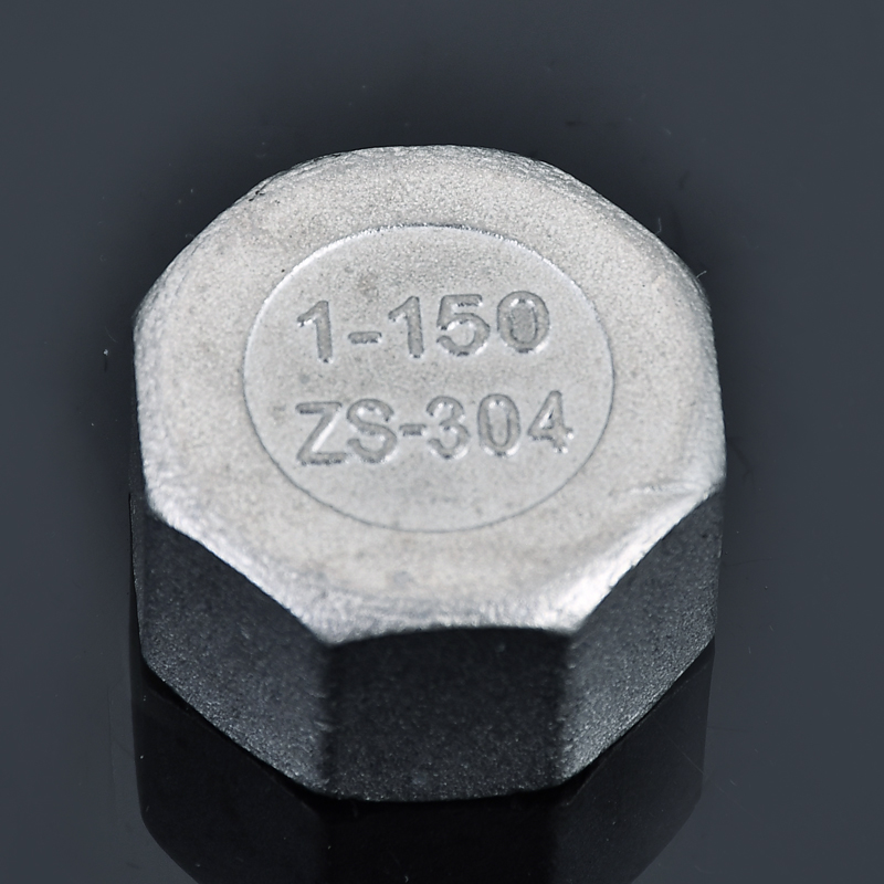 304不锈钢六角管帽多边内丝堵头内牙管堵内螺纹封头闷盖管堵头15