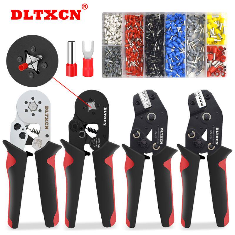 管型端子压线钳冷压端子手动快速接线钳针形夹线电工小型压接钳子