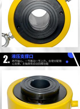 晟旺工具 中空液压千斤顶10T20T30T60T100T张拉拔两用空心千斤顶