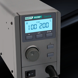 QUICK快克957D 数显温度大功率控温热风枪 热风拆焊台959D