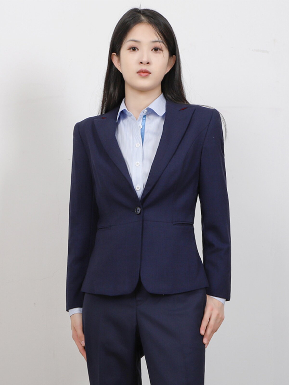 一襟明媚浦发银行新款工作服行服衬衫衬衣外套马甲西裤子西裙子女