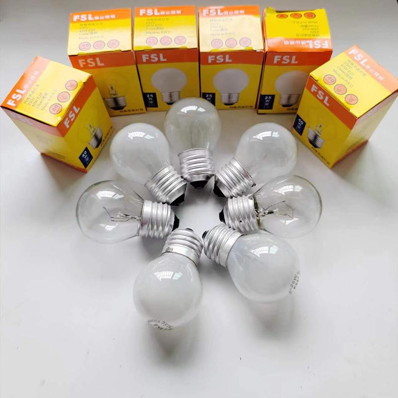 老式台灯暖黄光灯大螺口40w护眼E14E27透明磨砂钨丝灯泡25W白织灯