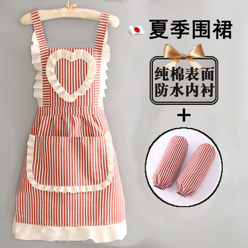 日本围裙厨房家用2024新款防油防水女做饭专用纯棉夏季薄款工作服