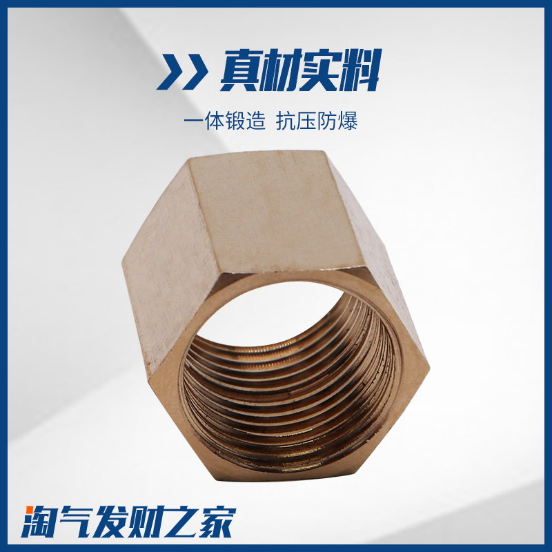 全铜内螺纹牙对丝接头双