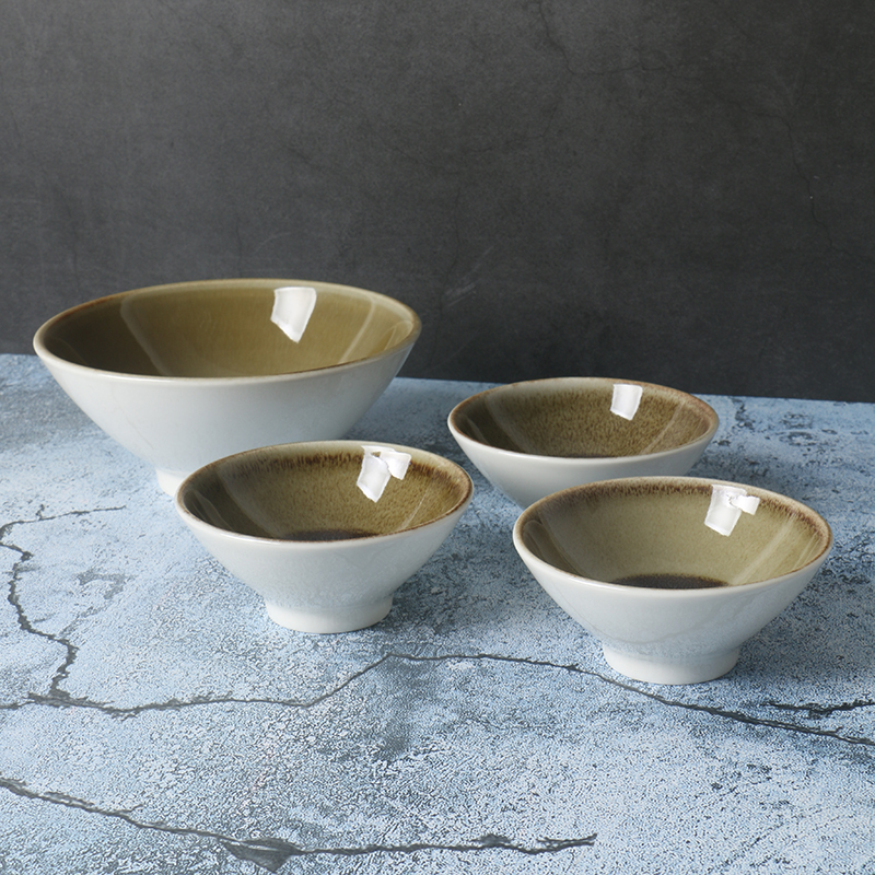 某牌孤品釉下彩家用斗笠