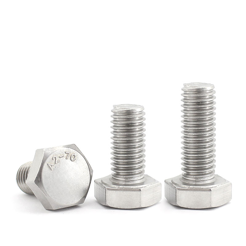 不锈钢全牙外六角螺栓头