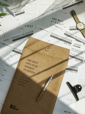 复古周计划便签本整年度