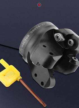 R10圆鼻铣刀盘BRC10R 63 80 100 125 160装RCMT2006刀片 黑色加硬