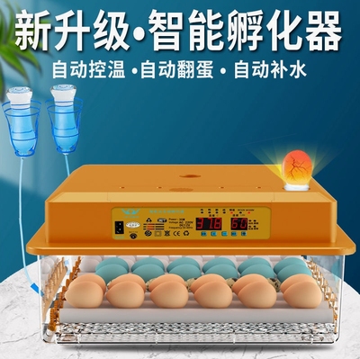进口材质[厂家直销]二队孵化器全自动小型家用多功能智能小鸡孵化