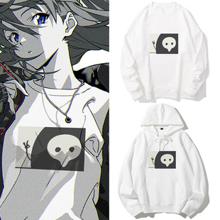 eva联名衣服动漫明日香同款圆领卫衣秋冬宽松印花日系二次元上衣